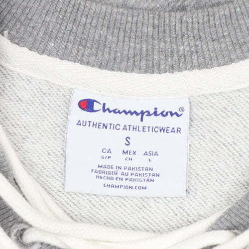 Champion Womens Grey Michigan Tech Lace Up Pullover Sweatshirt Size S