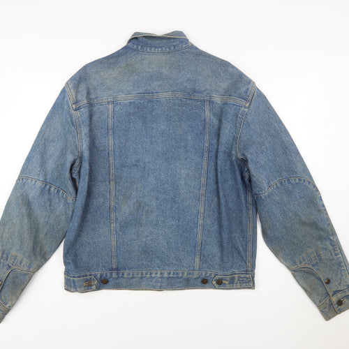 Calvin Klein Men's Blue Denim Basic Jacket XL Vintage 90s