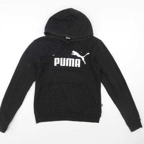 Puma Women's Black Hoodie XS Pullover Hooded Sweatshirt