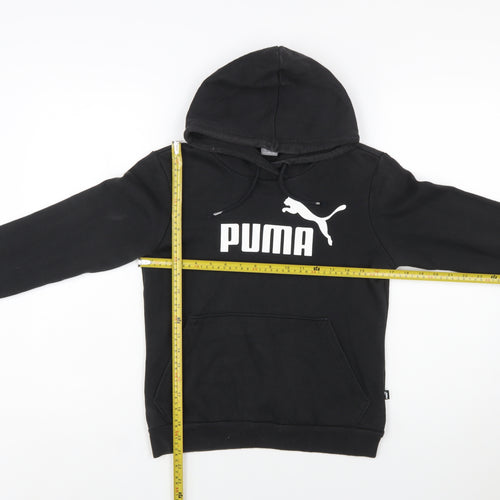 Puma Women's Black Hoodie XS Pullover Hooded Sweatshirt