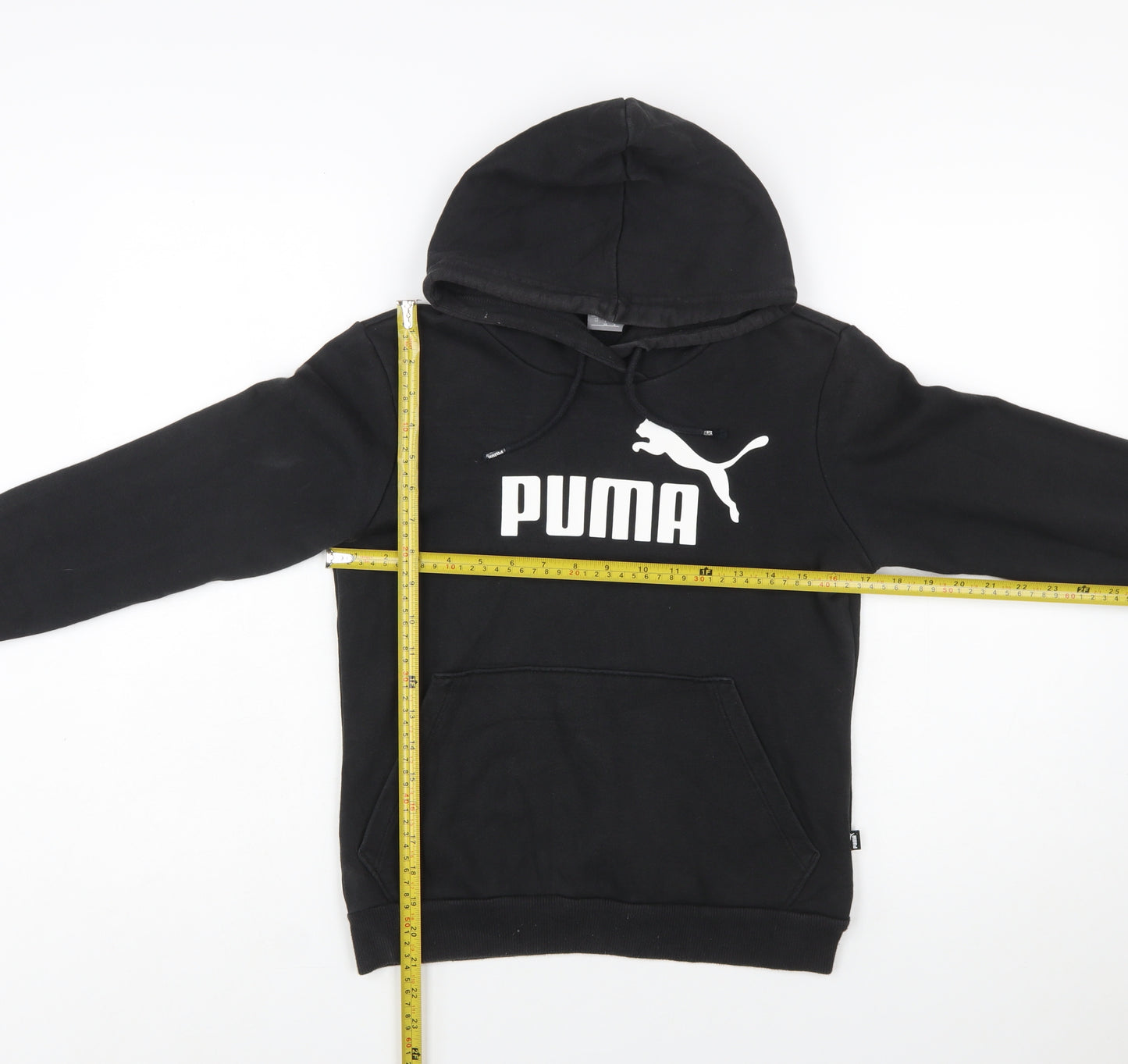 Puma Women's Black Hoodie XS Pullover Hooded Sweatshirt