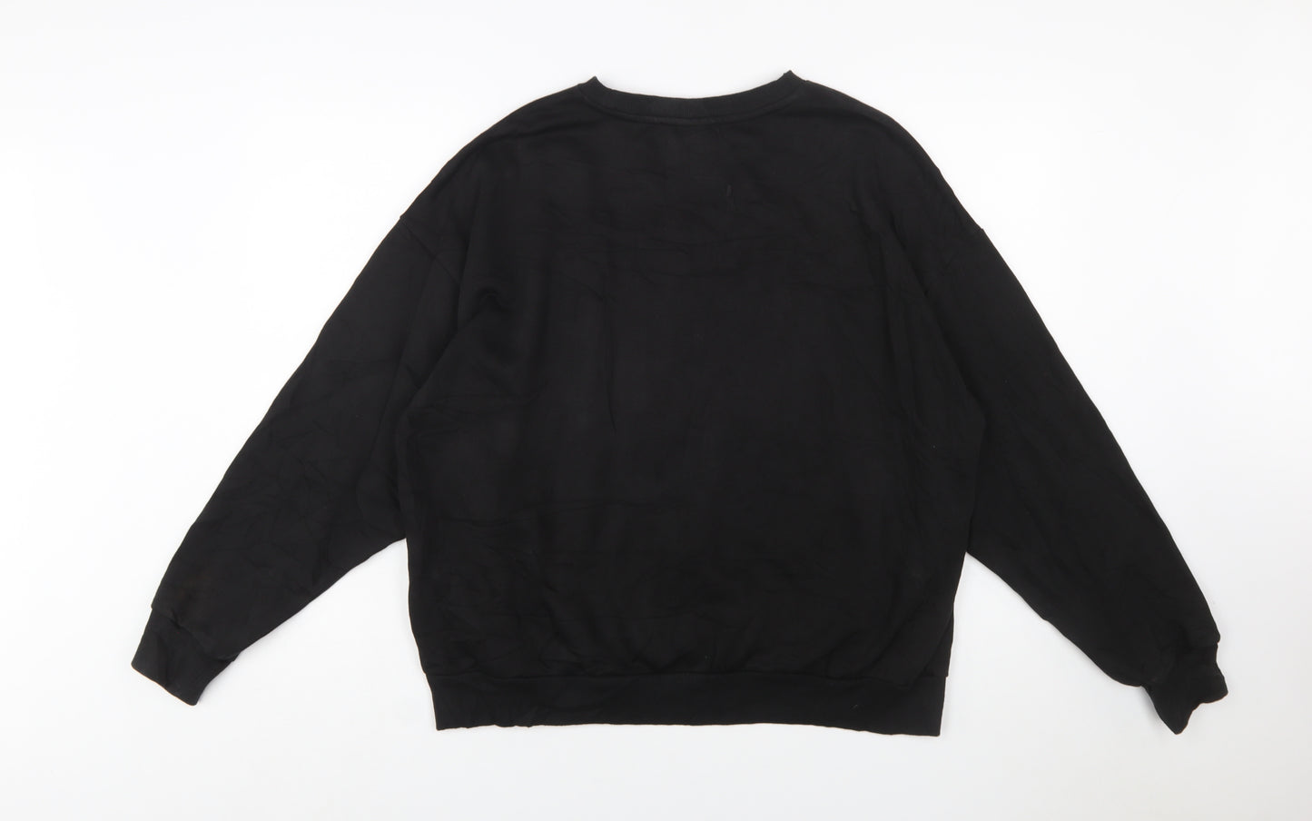 Puma Women's Black XXL Crew Neck Pullover Sweatshirt Logo Cotton