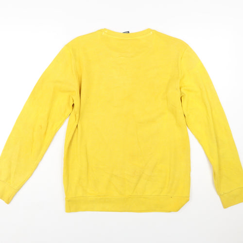 Champion Boys Yellow Logo Pullover Sweatshirt 13-14 Years X-Large