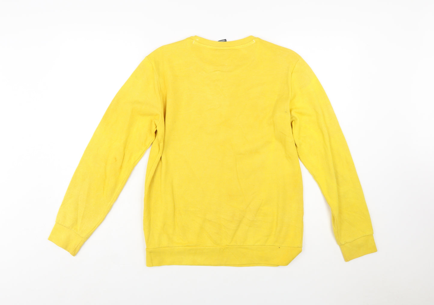Champion Boys Yellow Logo Pullover Sweatshirt 13-14 Years X-Large