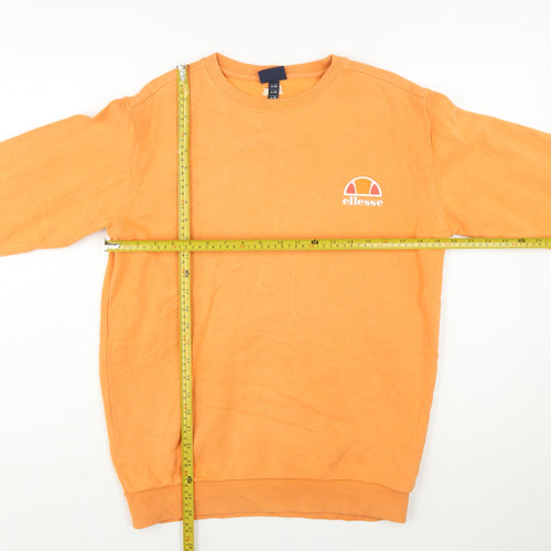 Ellesse Men's Orange XS Crew Neck Pullover Sweatshirt