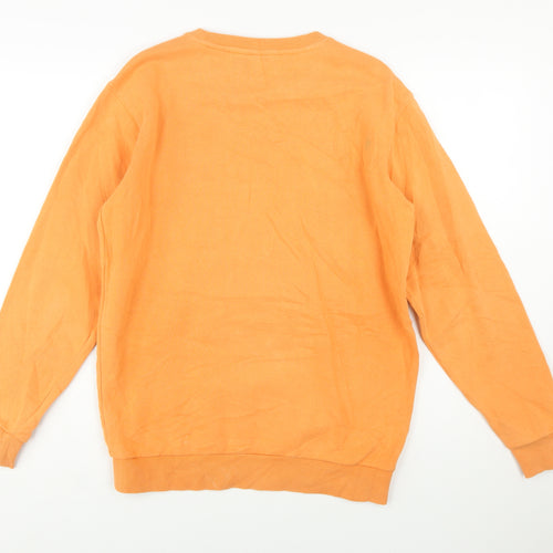 Ellesse Men's Orange XS Crew Neck Pullover Sweatshirt