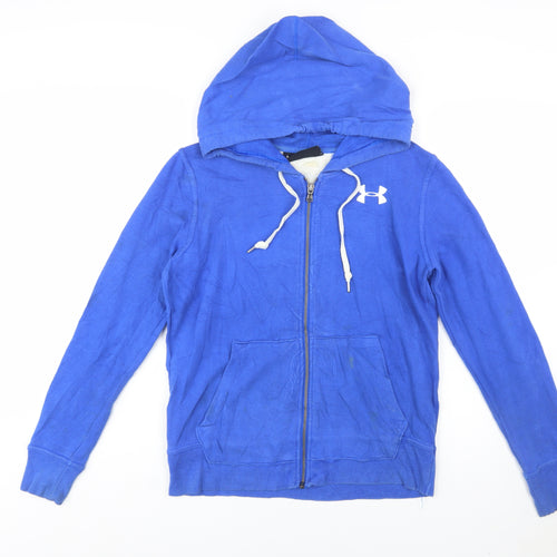 Under Armour Mens Blue XS Full Zip Hoodie Long Sleeve Sportswear