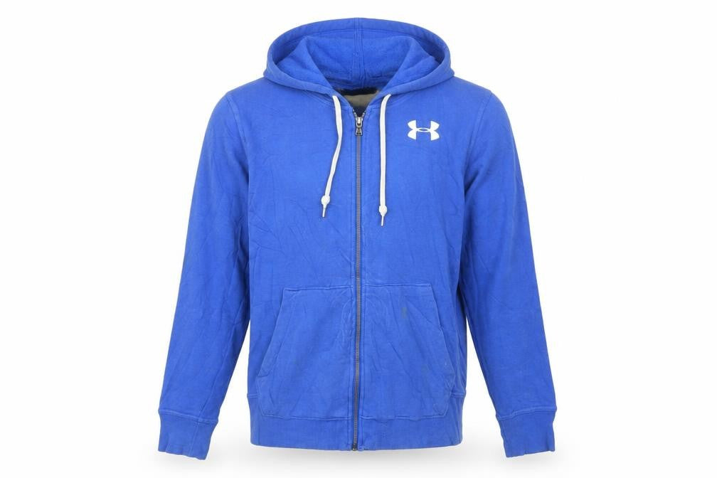 Under Armour Mens Blue XS Full Zip Hoodie Long Sleeve Sportswear