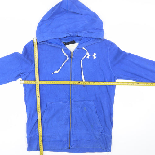 Under Armour Mens Blue XS Full Zip Hoodie Long Sleeve Sportswear