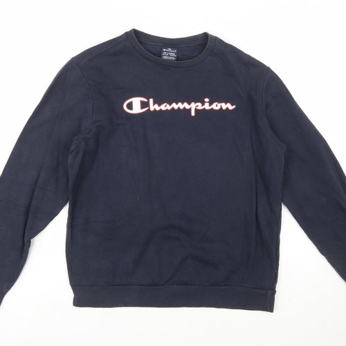 Champion Boys Navy Blue Crew Neck Pullover Sweatshirt 15-16 Years 2XL
