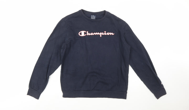 Champion Boys Navy Blue Crew Neck Pullover Sweatshirt 15-16 Years 2XL