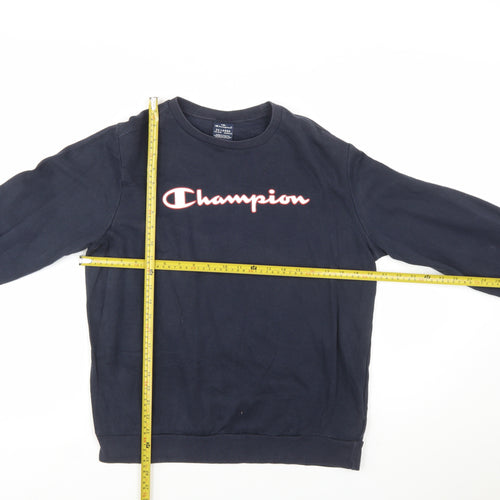 Champion Boys Navy Blue Crew Neck Pullover Sweatshirt 15-16 Years 2XL