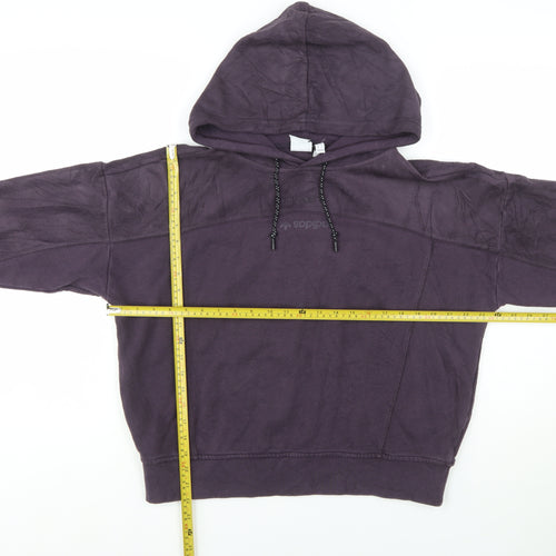Adidas Women Purple Hooded Pullover Sweatshirt UK 10 S