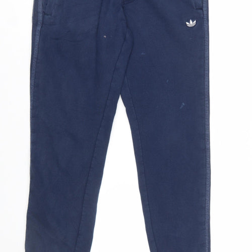 adidas Men's Blue Jogger Sweatpants S Regular Fit