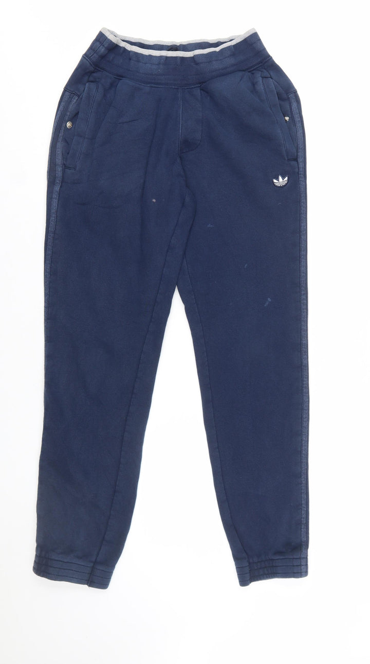 adidas Men's Blue Jogger Sweatpants S Regular Fit