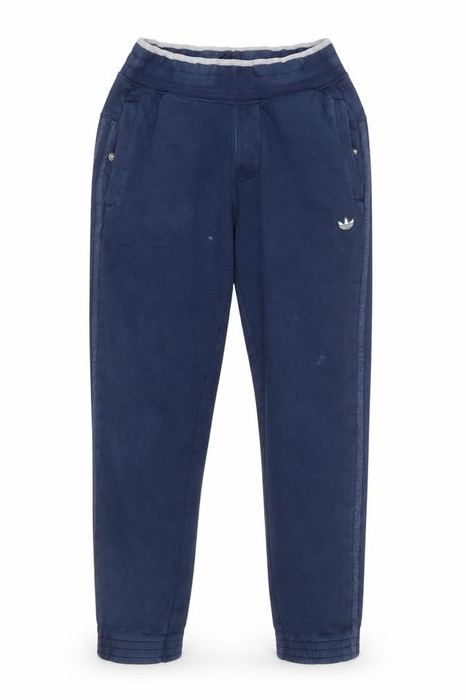 Front view of adidas Men's Blue Jogger Sweatpants S Regular Fit
