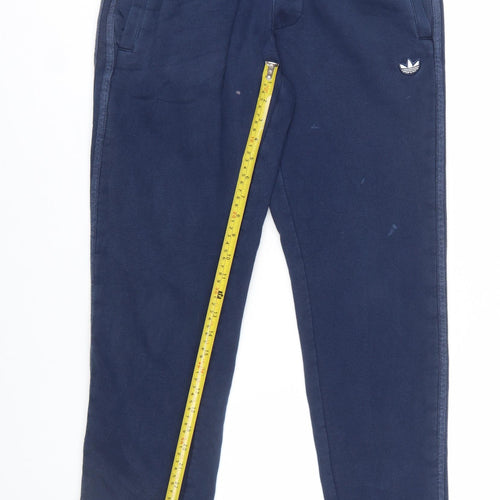 adidas Men's Blue Jogger Sweatpants S Regular Fit