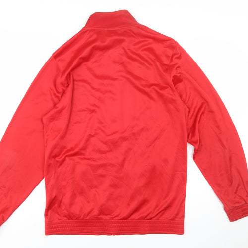 Umbro Men's Red Full Zip Football Sweatshirt Jacket M
