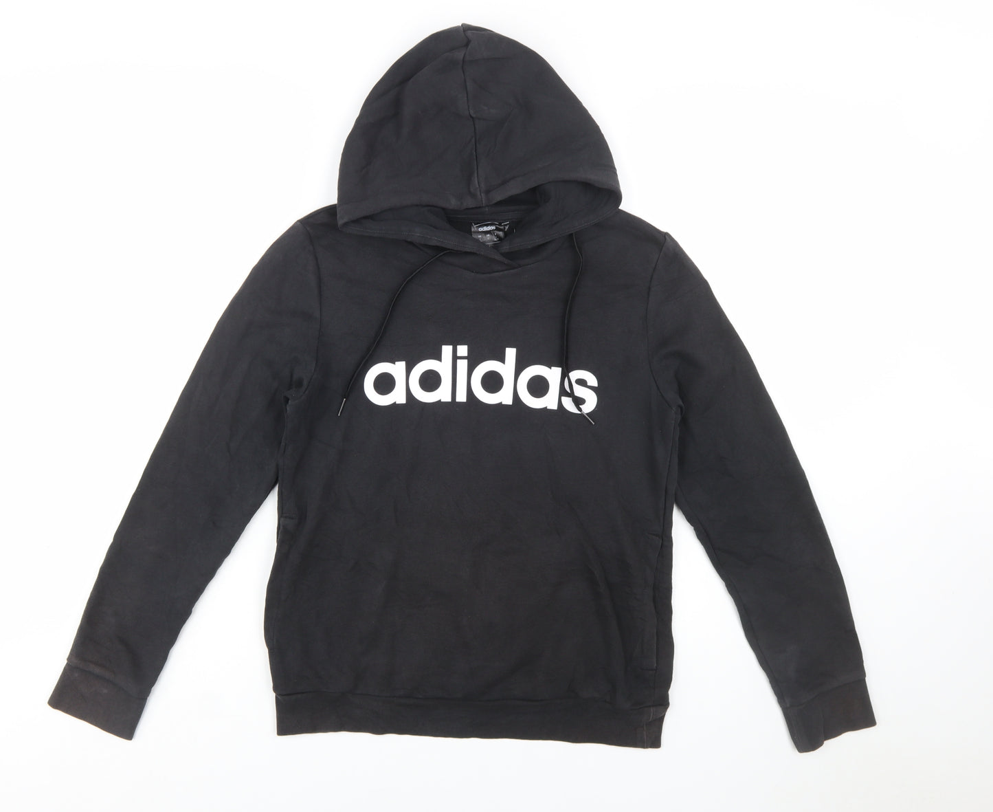 Adidas Women's Black Pullover Hoodie Small 8-10 Cotton Blend