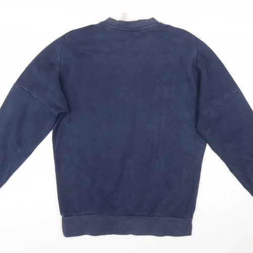 Adidas Men's Blue Crew Neck Pullover Sweatshirt Size S