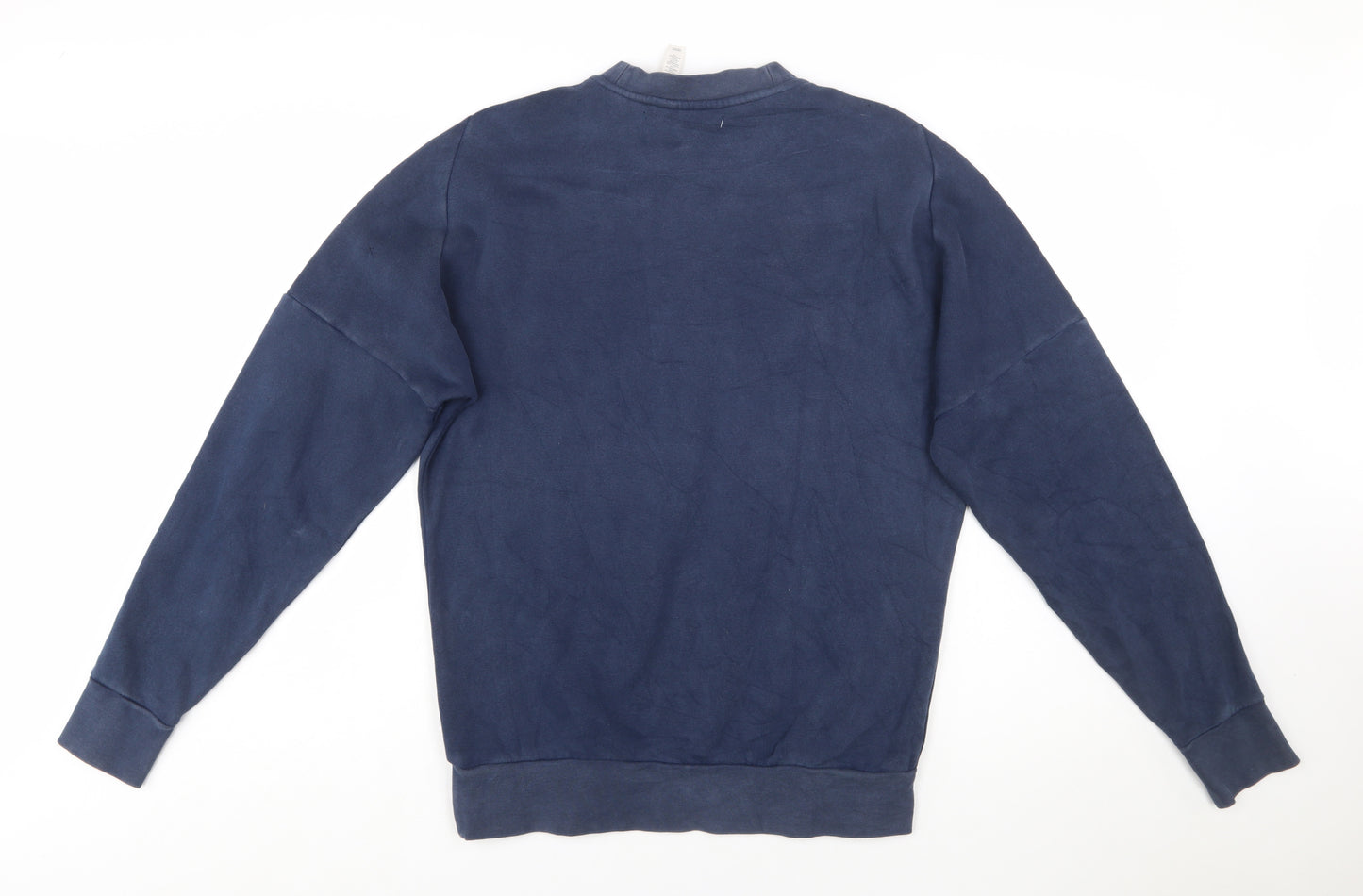 Adidas Men's Blue Crew Neck Pullover Sweatshirt Size S