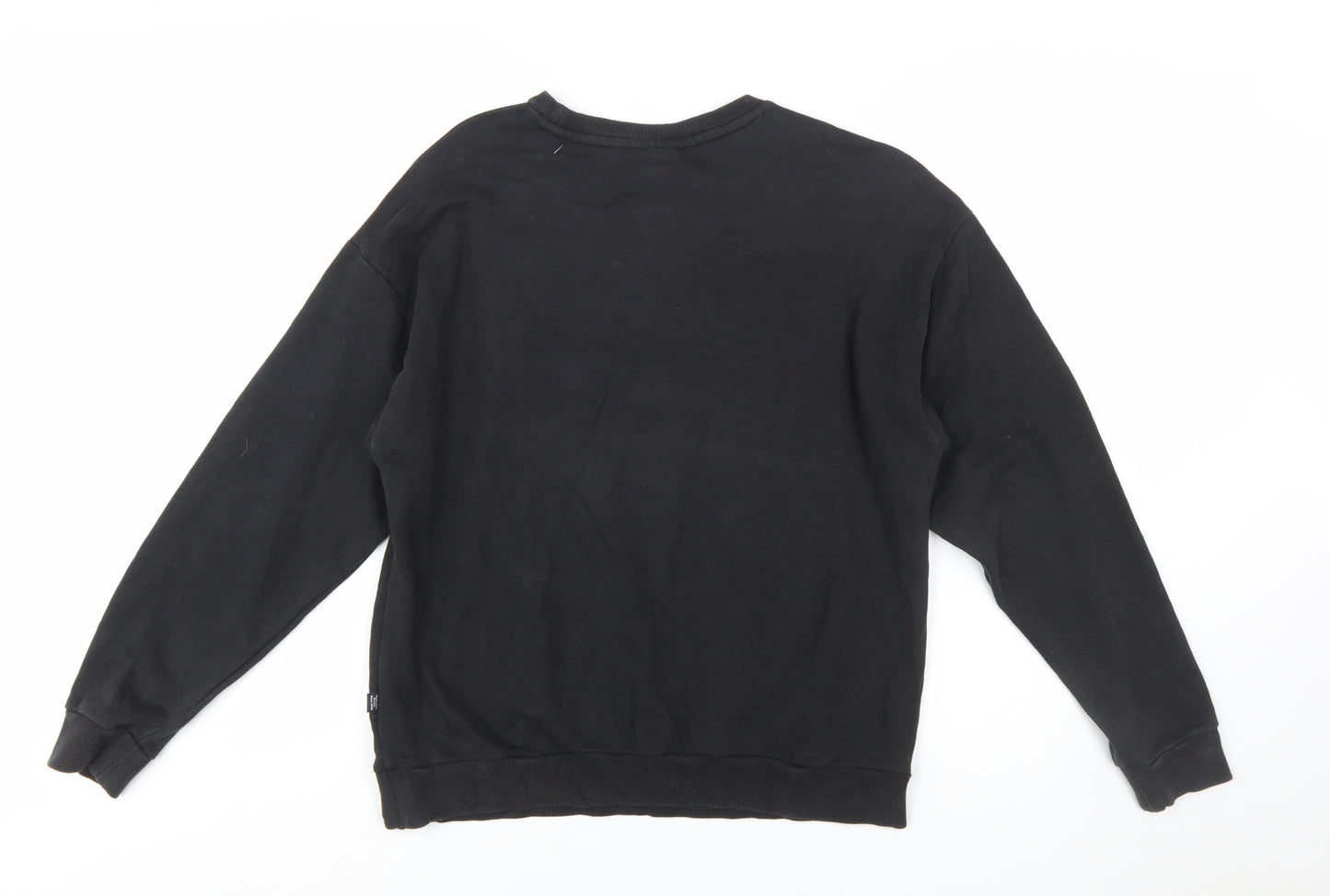 Puma Womens Black Crew Neck Pullover Sweatshirt Size 14