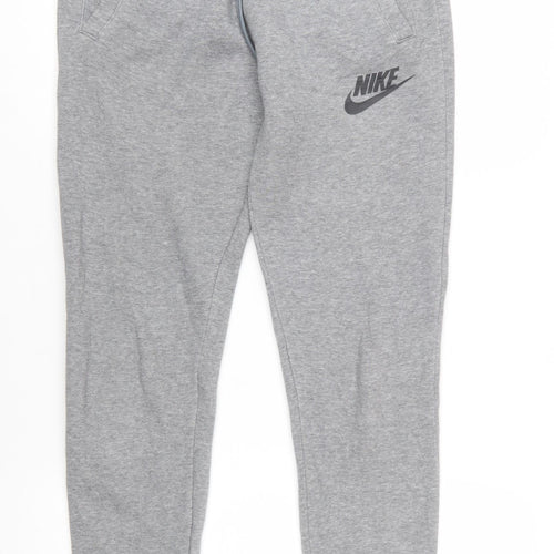 Nike Men's Grey XS Jogger Sweatpants with Logo and Drawstring