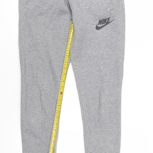 Nike Men's Grey XS Jogger Sweatpants with Logo and Drawstring