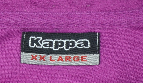 Kappa Womens Purple Fleece Full Zip Jacket Size 2XL