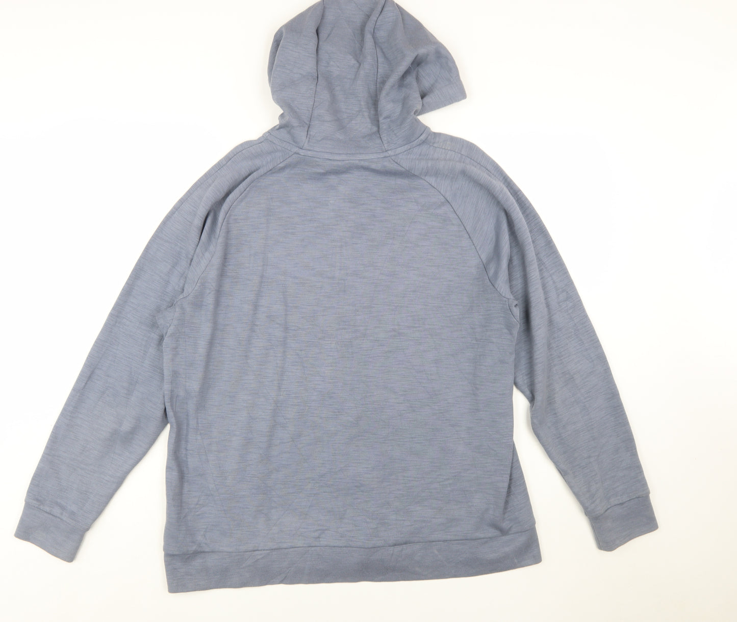Nike Men's Blue Full Zip Hoodie Size L Lightweight Cotton Blend