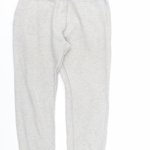 The North Face Boys Grey Jogger Sweatpants Size L Elastic Waist Comfort