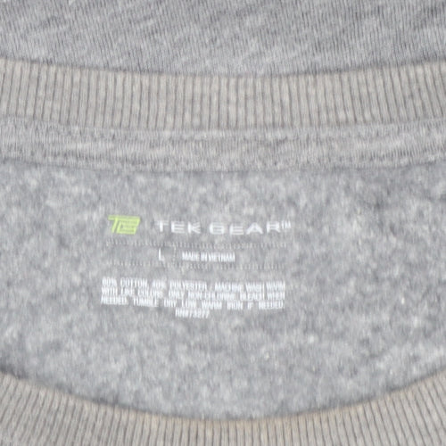 Tek Gear Womens Grey Chicago Bulls Sweatshirt Size L Classic Fit
