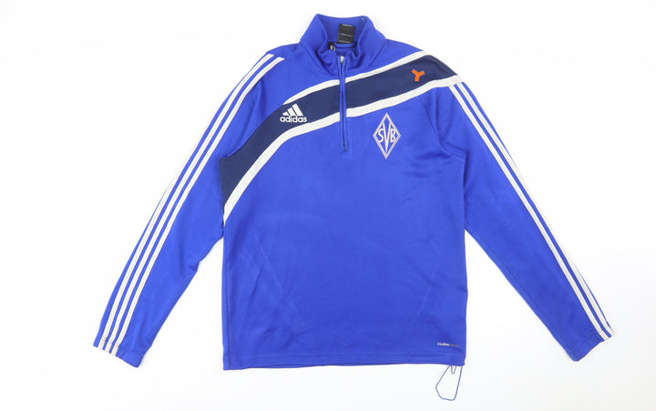 Adidas Men’s Blue 1/4 Zip ClimaCool Sports Sweatshirt M Regular Fit