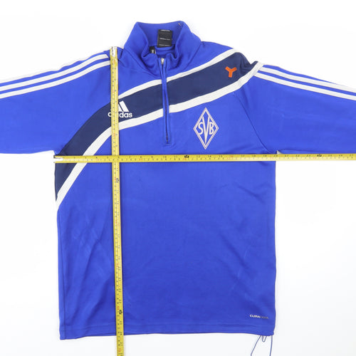 Adidas Men’s Blue 1/4 Zip ClimaCool Sports Sweatshirt M Regular Fit