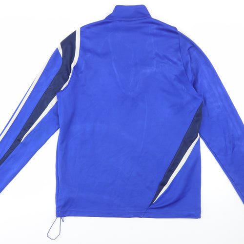 Adidas Men’s Blue 1/4 Zip ClimaCool Sports Sweatshirt M Regular Fit
