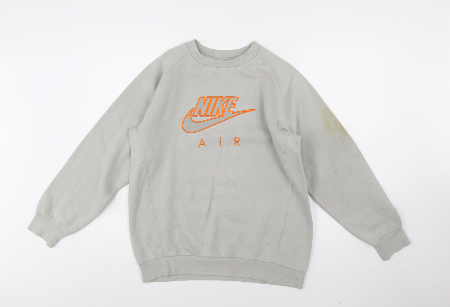 Nike Women’s Grey Air Sweatshirt XL Crew Neck Pullover Logo Print