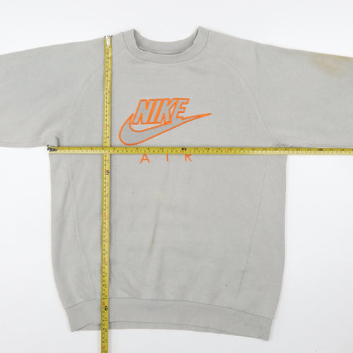 Nike Women’s Grey Air Sweatshirt XL Crew Neck Pullover Logo Print