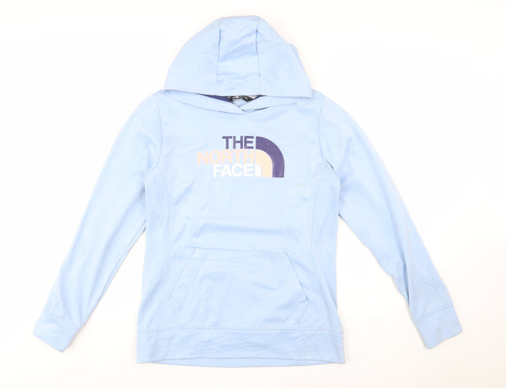 The North Face Women's Light Blue Pullover Hoodie Medium Polyester