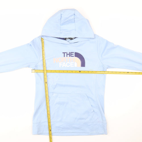 The North Face Women's Light Blue Pullover Hoodie Medium Polyester