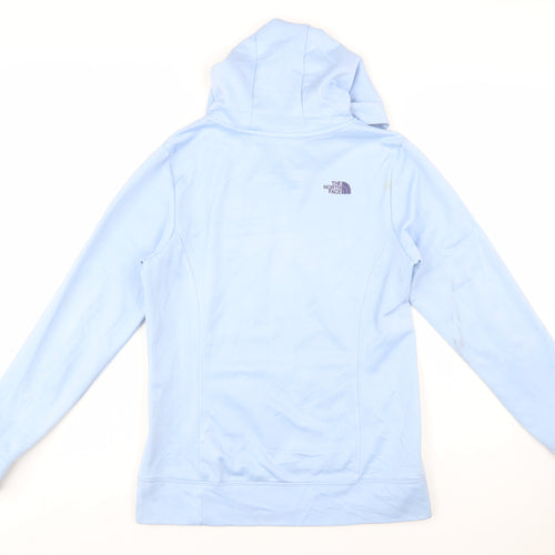 The North Face Women's Light Blue Pullover Hoodie Medium Polyester