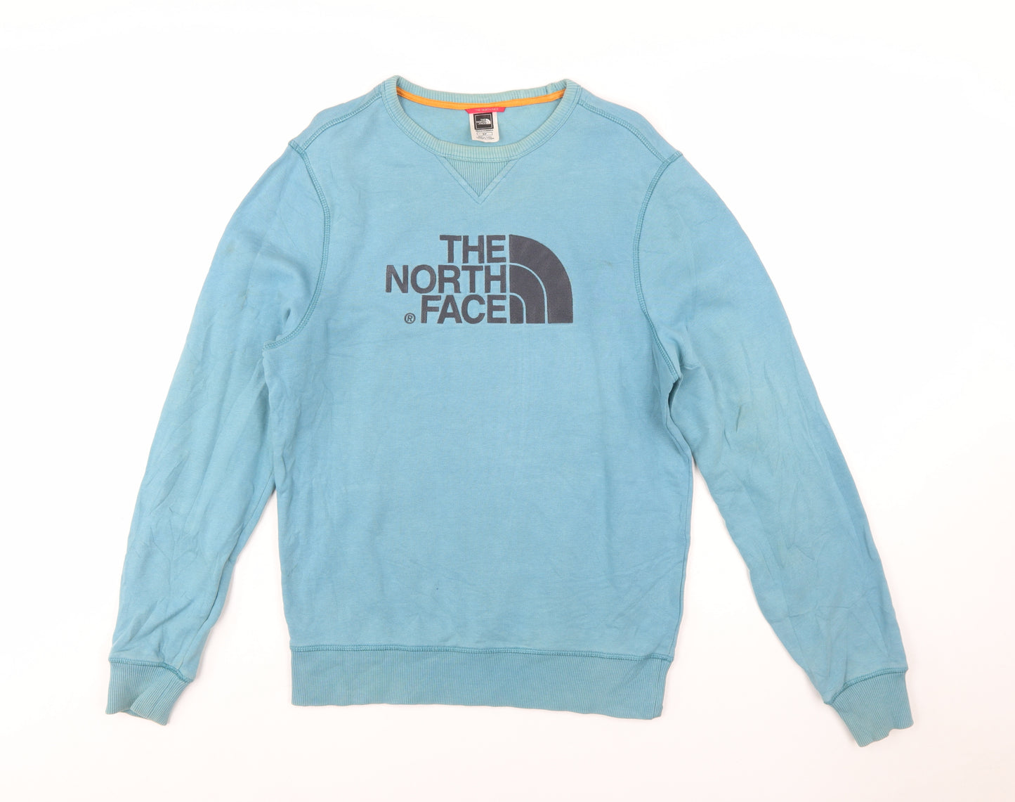 The North Face Men’s Blue Cotton Crew Neck Pullover Sweatshirt S