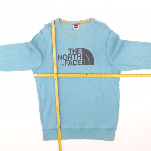 The North Face Men’s Blue Cotton Crew Neck Pullover Sweatshirt S