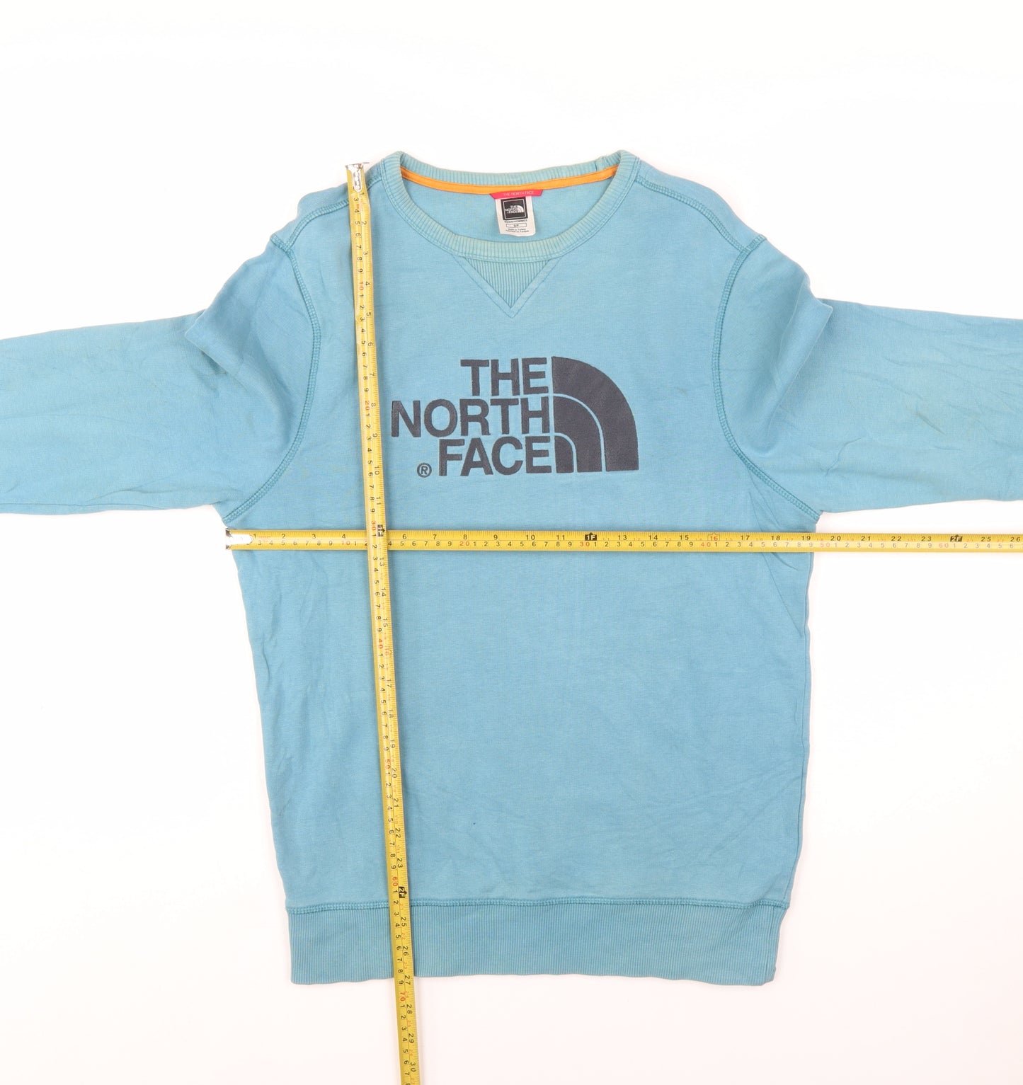 The North Face Men’s Blue Cotton Crew Neck Pullover Sweatshirt S
