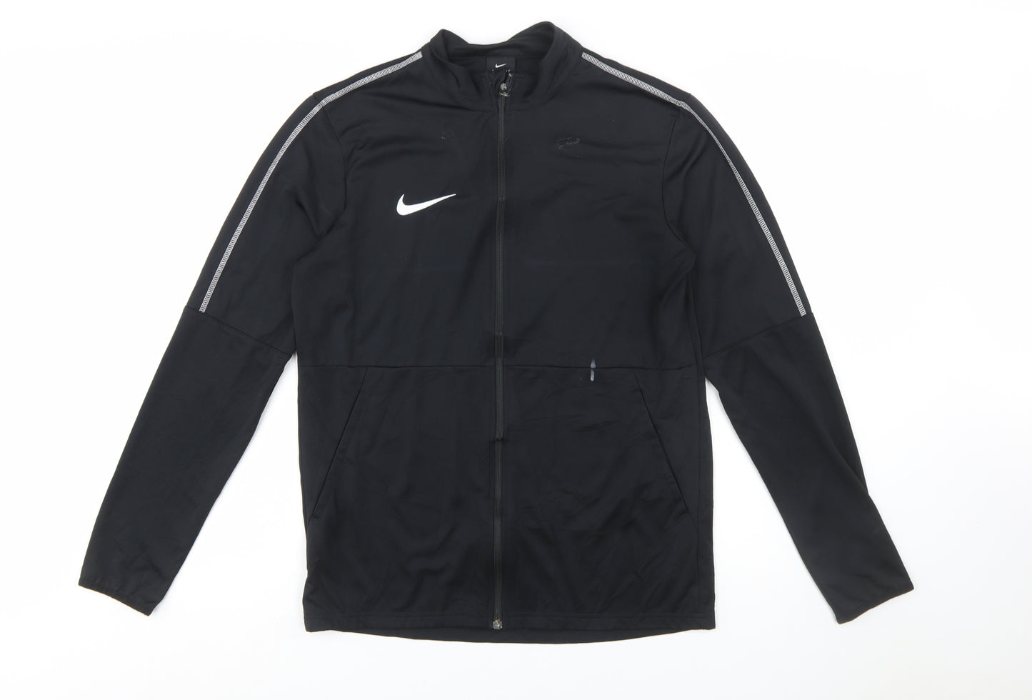 Nike Men's Black Full Zip Dri-Fit Sports Sweatshirt M