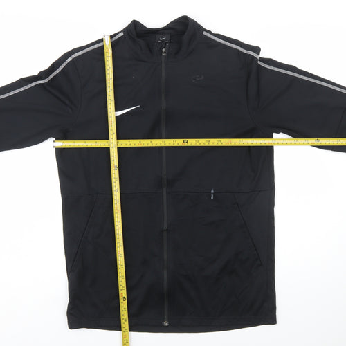 Nike Men's Black Full Zip Dri-Fit Sports Sweatshirt M