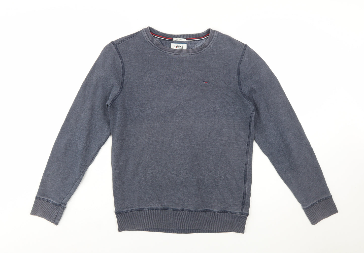 Tommy Hilfiger Men's Blue XS Regular Fit Crew Neck Sweatshirt