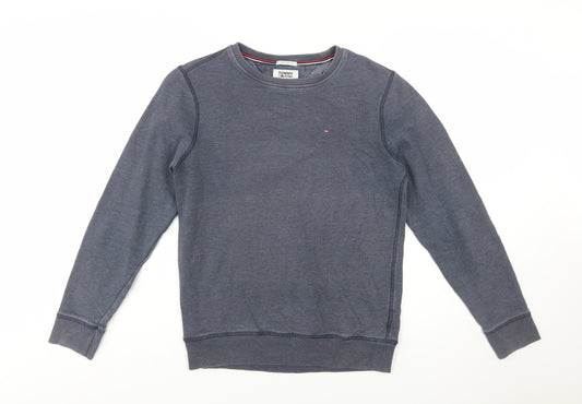Tommy Hilfiger Men's Blue XS Regular Fit Crew Neck Sweatshirt