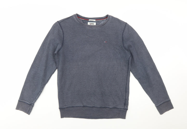 Tommy Hilfiger Men's Blue XS Regular Fit Crew Neck Sweatshirt