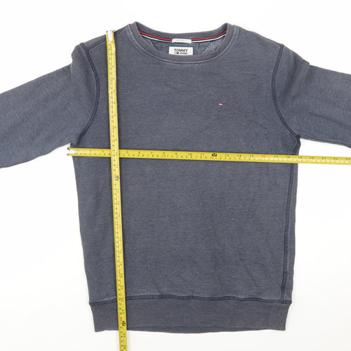 Tommy Hilfiger Men's Blue XS Regular Fit Crew Neck Sweatshirt