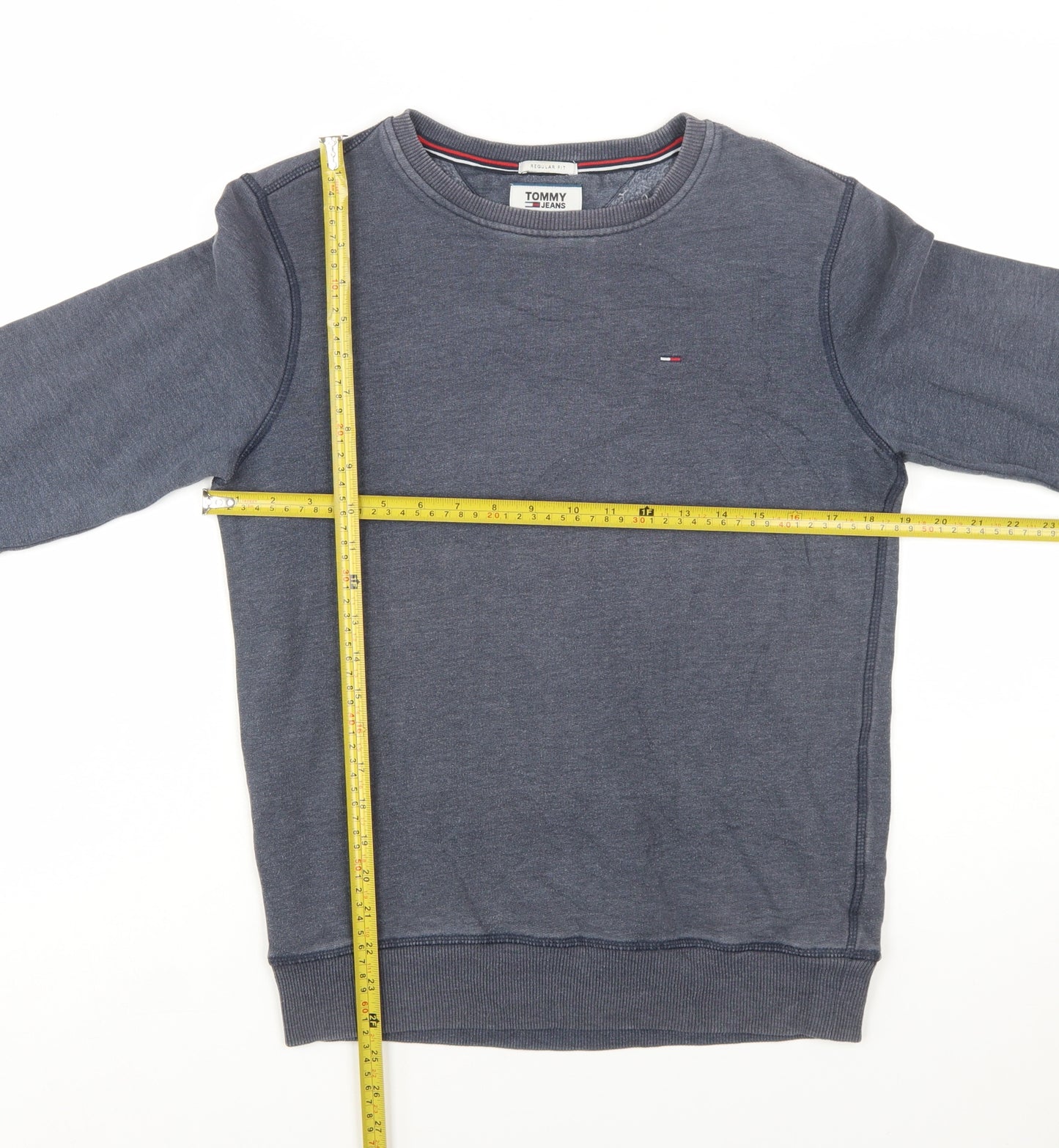Tommy Hilfiger Men's Blue XS Regular Fit Crew Neck Sweatshirt
